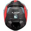 LS2 FF811 VECTOR II-06 CARBON GRID helma červená/azurová vel.M